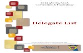 Delegate List - ASCHA · ASCHA and ACCA will not be held responsible for any errors or omissions within the 2014 Delegate List. ... net Email: thorsten.duebel@ ... stpaul.ab.ca Email