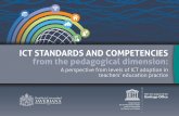 ICT Standards and Competencies from the pedagogical ... · ICT standards and competencies from the pedagogical dimension: ... (as well as competencies and skills ... those targets