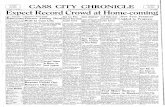 CASS CITY CHRONICLE Expec Crow a, JULY 29t, 1955newspapers.rawson.lib.mi.us/chronicle/CCC_1955 (E)/issues/07-29...THIS ISSUE CASS CITY CHRONICLE ONE SECTION Ten Pages. ... center fielder