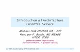 Introduction àl’Architecture Orientée Servicedeptinfo.unice.fr/~baude/WS/cours_SOA_AO+FB.pdf · de la mise en place d’une SOA mais des principes ... Presentation Layer Business