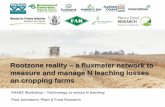 Rootzone reality a fluxmeter network to measure and … · Rootzone reality –a fluxmeter network to measure and manage N leaching losses ... (DM, N uptake, export) Drainage ...