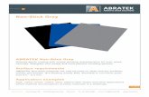 Non-Stick Grey - ABRATEK1).pdf · Non-Stick Grey ABRATEK Non-Stick Grey Silicone-epoxy coating with unique grinding characteristics for coal, wood, concrete, fiberglass and metals