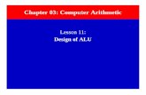 Chapter 03: Computer Arithmetic - Devi Ahilya … 11: Design of ALU Chapter 03: Computer Arithmetic