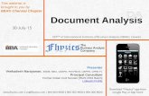 IIBA® Chennai Chapter Document Analysis - bacourse.com · Document Analysis ® Download ... industry • Understanding the role of a Director • Character study Case Study-1 ...