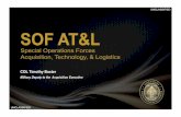 SOF AT&L - auvsipathfinder.com ATL Br… · Conference (SOFIC)! ... (USSOCOM-BAAST-2015) – Incorporates TALOS, SRSE, Tech Roadmap, ... • Open Standard Airborne ISR Transport Modem