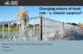 Changing nature of frost risk a climate surprise? · ANU CCI / ANU ECI What is a Climate Surprise? 2 Abrupt and/or steady changes in climate that can trigger abrupt changes in other