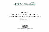 FCAT 2.0 Science Test Item Specifications Grade 5science.dadeschools.net/elem/documents/profDev/oct2010/coaches/2... · T ABLE OF C ONTENTS 1 Introduction Origin and Purpose of the