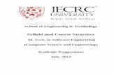 M. Tech. in Software Engineering (Computer Science and ...jecrcuniversity.edu.in/assets/pdf/Syllabi M. Tech. Software Engg.pdf · Project Scheduling and Tracking Techniques: ... To
