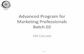 Advanced Program for Marketing Professionals Batch 02niitimperia.com/fileadmin/PDF4/Detailed_Program_Content_-_APMPx02... · Strategies for Growing Markets 5. Strategies for Mature