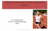 Effects of exercise on the respiratory system. - KSUMSCksumsc.com/download_center/1st/3.Respiratory Block/Females... · Effect of Exercise on the respiratory system •The blood gases