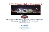 IM Monthly Report - Mississippi Public Service Commission Report...This IM Monthly Report provides the results of this ... MPC has established a toll free telephone number for contractors