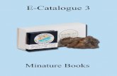 E-Catalogue 3 · calligraphy— plus type specimens, fine press books, miniature books, and Delaware history. ... Catharijne Press, 1989, miniature book (6.2 x 4.8 cm.), ...
