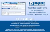 Biocompatibility Test Request Form Demostration - WuXi … · Test Request Form for testing performed ... If you want to look up a test code or need ... Answer question as to whether