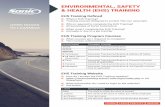 ENVIRONMENTAL, SAFETY HEALTH (EHS) TRAINING manual/ehs training flyer - sonic...ENVIRONMENTAL, SAFETY HEALTH (EHS) TRAINING EHS Training Defined LEARN LEAD EXECUTE INSPIRE OPEN ROADS