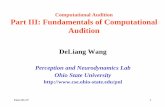 Computational Audition Part III: Fundamentals of ...bcmi.sjtu.edu.cn/dragon-star/resources/dragonstar-2013-CA-PartIII... · Computational Audition Part III: Fundamentals of Computational