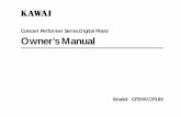 Owner’s Manual - kawaius-tsd.com1/CP205-CP185.pdfConcert Performer Series Digital Piano Owner’s Manual Model: CP205/CP185. II ... Using a Style Selecting and Playing a Style .