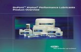 DuPont Krytox Performance Lubricants Product …® Oils and Greases Product Overview ... Bearings that are converted from oil to grease ... Measurement of Extreme Pressure