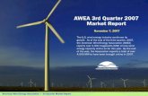 AWEA 3rd Quarter 2007 Market Report - Novogradac & … · AWEA 3rd Quarter 2007 Market Report ... 60 40 1.5 GE Energy Invenergy Oklahoma Gas & Electric Oklahoma Gas ... California