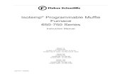 Isotemp Programmable Muffle Furnace 650-750 Series  650-750 Series Instruction Manual Model 14 Catalog No. 10-650-14  14A, 10-750-14 14A ... Preparing the Furnace