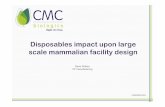 Disposables impact upon large scale mammalian facility design · Disposables impact upon large scale mammalian facility design ... Roebers– Elan/ISPE ... Wolten - Disposables impact
