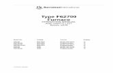 Type F62700 Furnace - University of Vermont · Type F62700 Furnace OPERATION MANUAL AND PARTS LIST Series 1276 Model No. Voltage Control Display F62730 220-240V Single Set Point °C