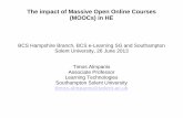 The impact of Massive Open Online Courses (MOOCs) in HE · The impact of Massive Open Online Courses (MOOCs) ... Massive Open Online Courses (MOOCs) M: ... Udacity https: // ...