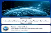 Meeting of the International Science and Engineering ... · International Science and Engineering Advisory Committee March 26, 2015 ... Inclusion across the Nation of ... Maintain