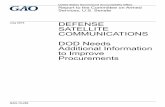 GAO-15-459, DEFENSE SATELLITE COMMUNICATIONS… · DOD depends on commercial SATCOM to support a variety of critical mission needs, ... Page 2 GAO-15-459 Defense Satellite Communications