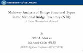 Multiway Analysis of Bridge Structural Types in the ... · Multiway Analysis of Bridge Structural Types ... Arch Deck. 7. Tee Beam. 8. ... An Exploratory Data Analysis of National