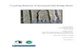 Cracking Behavior of Structural Slab Bridge Decks Behavior of Structural Slab Bridge Decks January 2015 6. ... Bridge deck cracking is a common problem throughout the United States,