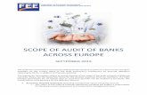 SCOPE OF AUDIT OF BANKS ACROSS EUROPE€¦ · SCOPE OF AUDIT OF BANKS ACROSS EUROPE . ... business organisation (§ 25a ... compliance with NCA regulation. Under supervision