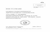 VOLUME 2: HUMAN PERFORMANCE TOOLS FOR INDIVIDUALS, WORK ... · doe-hdbk-1028-2009 june 2009 doe standard human performance improvement handbook volume 2: human performance tools for