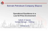 Bahrain Petroleum Company (Bapco) - Conference … · The Bahrain Petroleum Company (Bapco) • Natural gas distribution • Active oil and gas exploration • Refining of crude to