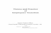 Theory and Practice of Employees’ Invention and Practice of Employees’ Invention - i - Table of Contents pages I General 1 1-1 Foreword 1 ... remuneration for the assignment, he