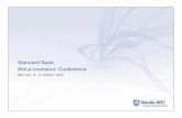 Standard Bank Africa Investors’ Conference - The Vault F Cbl Fib i h reat Opp ... Banking Industry – SWOT Analysis ... Standard Bank Africa Investors’ Conference – October