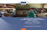Evaluation of EU’s - OECD · Development i and Cooperation EuropeAid Evaluation of EU’s Cooperation with Bolivia Final Report Vol. 2 – Annexes December 15, 2014 _____ Evaluation