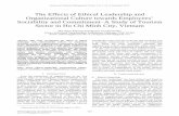 The Effects of Ethical Leadership and Organizational ... · The Effects of Ethical Leadership and Organizational Culture towards Employees’ Sociability and Commitment–A ... Managers