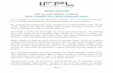 Further recognition of our Quality Management System ·  · 2016-08-05Further recognition of our Quality Management System ... Microsoft Word - IFPL 2016 07 Media Release IFPL Awarded