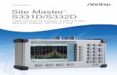 Site Master S331D/S332D Product Brochure - ELSINCO · Site Master ™ S331D/S332D Cable and Antenna Analyzer, 2 MHz to 6 GHz ... Cable Loss or VSWR mode. Because the resolution and