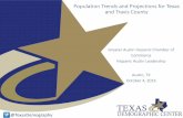 Population Trends and Projections for Texas and Travis …osd.texas.gov/Resources/Presentations/OSD/2016/... · Population Trends and Projections for Texas and Travis County Greater
