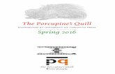 The Porcupine' s Quillporcupinesquill.ca/images/catalogues/Spr16.pdf · Leonar dCohen Songbook ; ... The Porcupine's Quill /Spring 2016 Catalogue ... Circumspect eyes track de®ant