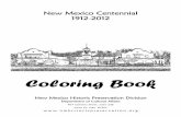 Coloring Book - New Mexico Historic Preservation Division · New Mexico Centennial 1912-22012 Coloring Book New Mexico Historic Preservation Division Department of Cultural Affairs