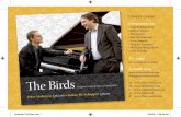postkaart The Birds - ComAV The Birds HR.pdf · John Rutter ‘Suite Antique’, Howard Blake ‘ Flute Quintet’, Gordon Jacob ‘Four Fancies’ , Allan Stephenson ‘Piccolo Concertino