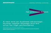 A new lens on business advantage: Human capital strategy ... · A new lens on business advantage: Human capital strategy and the ... to succeed as 21st-century businesses. ... challenges