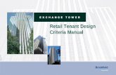 Retail Tenant Design Criteria Manual - myBrookfield · Jorge Osorio Tel: 416-340-1937, ext. 252 55 University Avenue, Suite 201 ... Our Retail Tenant Design Criteria Manual has been