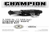 3,500 lb. (1,588 kg) SYNTHETIC ROPE WINCH KIT - The …€™S MANUAL SYNTHETIC ROPE WINCH KIT 12039 Smith Ave. Santa Fe Springs CA 90670 USA / 1-877-338-0999 SAVE THESE INSTRUCTIONS
