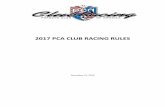 2017 PCA CLUB RACING RULES - Porsche Club of … PCA Club...endeavor that can result in serious injury and death. pca makes no warranty ... 38 class weight tables ...
