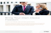 Bring-Your-Own-Device Freedom - Citrix.com aer 3 Bring-Your-Own-Device Freedom  agencies exposed to security gaps, compliance issues, and …
