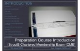 PROJECT Preparation Course Introduction · DATE STRUCTURAL ENGINEER26 June 2013 Preparation Course Introduction IStructE Chartered Membership Exam (CME) DATE INTRODUCTION ISTRUCTE