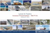 Larsen & Toubro Investor Presentation 9M FY16 - L&T India ...investors.larsentoubro.com/upload/InvPres/FY2016InvPresInvestor... · Past performance may not be indicative of future